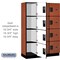 Salsbury Industries 4 Tier Designer Locker, 54"Wx76"Hx18"D, 12 Door, Cherry 18-24368CHE - alternate 4